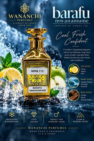 Barafu Mwanamume (WPM 113) Perfume Oil | Fresh Aquatic Citrus Fragrance