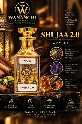 Shujaa 2.0 (WPM 63) Perfume Oil | Spicy Aromatic & Woody Fragrance